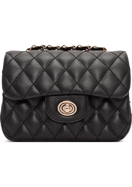 Kadın Siyah Uzun Askılı Kapitone Mini Çapraz Çanta 25ABD2003KP modelleri