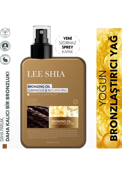 Yoğun Bronzlaştırıcı Yağ 150 ml Kakao ve Avokado Yağı ile Cilt Bakımı