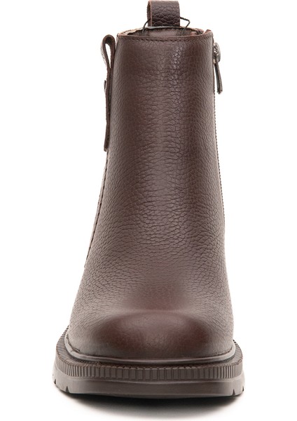 Kadın Kalın Topuklu Bot Hakiki Deri Kauçuk Kaymaz Taban fırsatları