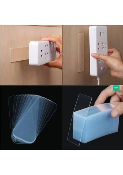 1 Kutu 60 Parça Çift Taraflı Bant Montaj Dekor Seti 1 cm x 4,5 cm fiyatları