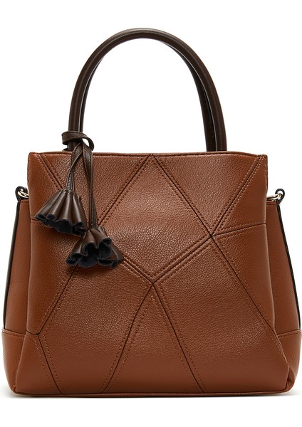 Kadın Taba Uzun Askılı Aksesuar Detaylı Kol Çantası 25WBD2626FT modelleri