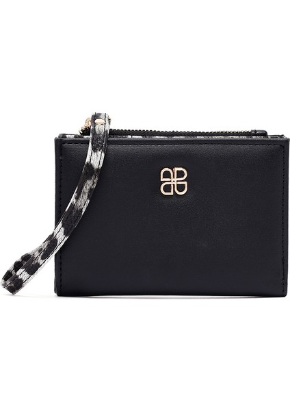 Kadın Siyah Leopar Cüzdan 000A2D563214
