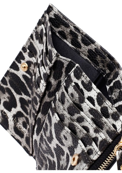 Kadın Siyah Leopar Cüzdan 000A2D563214