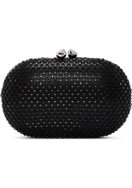 Kadın Siyah Taşlı Uzun Askılı Mini Portföy Çanta 25WBD2902TS modelleri