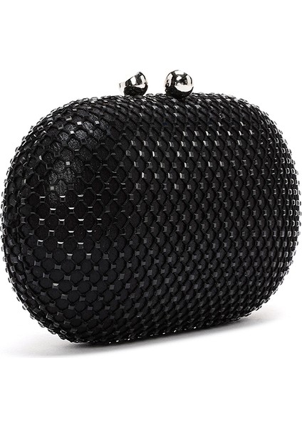 Kadın Siyah Taşlı Uzun Askılı Mini Portföy Çanta 25WBD2902TS fırsatları