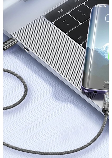 EC-189CC 1m 100W Dijital Göstergeli Type-C To Type-C Pd Hızlı Şarj Kablosu - Siyah modelleri