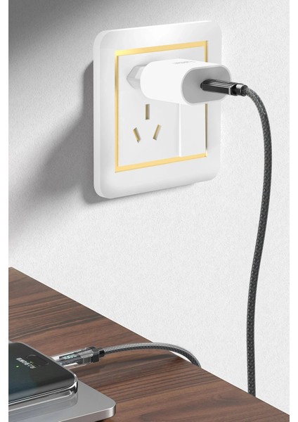 EC-189CC 1m 100W Dijital Göstergeli Type-C To Type-C Pd Hızlı Şarj Kablosu - Siyah fırsatları