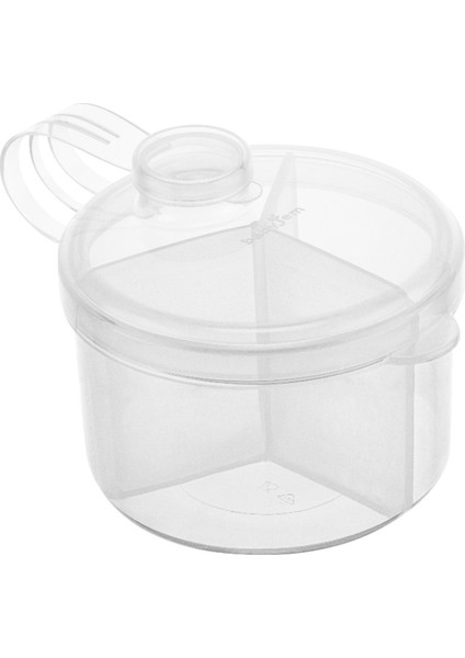 Beyaz Toz Mama Kabı 3 Bölmeli Seyahat Tipi Sterilize Edilebilir Mikrodalga Uyumlu 3 Porsiyon