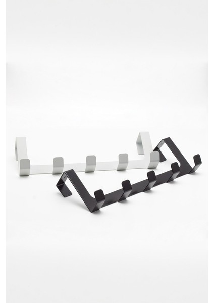 Mat Siyah Dayanıklı Metal Kapı Arkası Askılık – Dekoratif Seri, 29x7,5x6,5 cm Pratik Ev Düzeni Aksesuarı modelleri