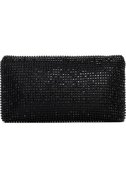 Kadın Siyah Zincir Askılı Taşlı Abiye Mini Portföy Çanta 25ABD2900TS fırsatları