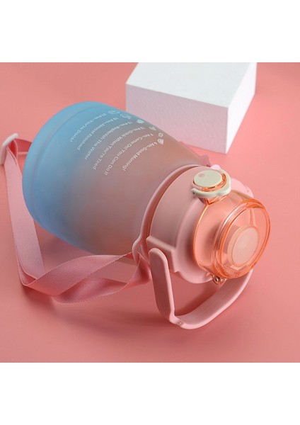 1.3 Lt Pipetli Matara Suluk Sızdırmaz Telefon Tutuculu Stickerli Suluk fırsatları