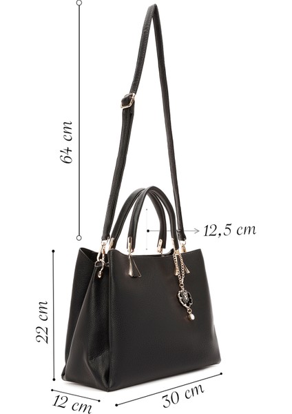 Kadın Siyah Uzun Askılı Klasik Kol Çantası 25WBD263518 fiyatları