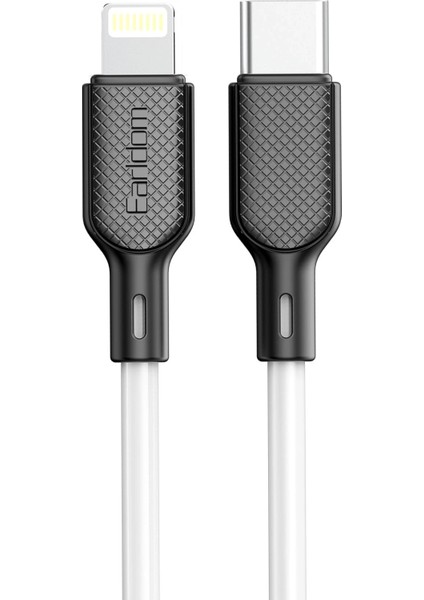 EC-153I 1m 3A Type-C To Lightning Pd Hızlı Şarj Kablosu - Beyaz