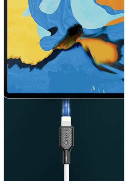 EC-153I 1m 3A Type-C To Lightning Pd Hızlı Şarj Kablosu - Beyaz