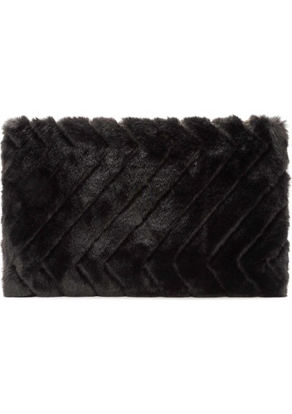 Kadın Siyah Zincir Askılı Peluş Portföy Çanta 25WBD2207PH indirimleri