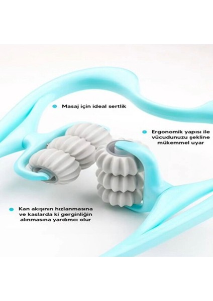 Tekerlekli Kas Gevşetici Boyun Masaj Aleti Bacak Kol Selülit Giderici Lenf Drenaj Rulosu indirimleri