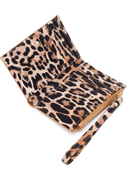 Kadın Taba Leopar Cüzdan 000A2D563214