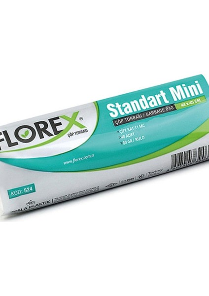 40'lı Standart Mini Boy Çöp Poşeti 44X45 cm 1 Paket fiyatları