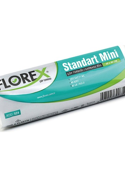 40'lı Standart Mini Boy Çöp Poşeti 44X45 cm 1 Paket indirimleri