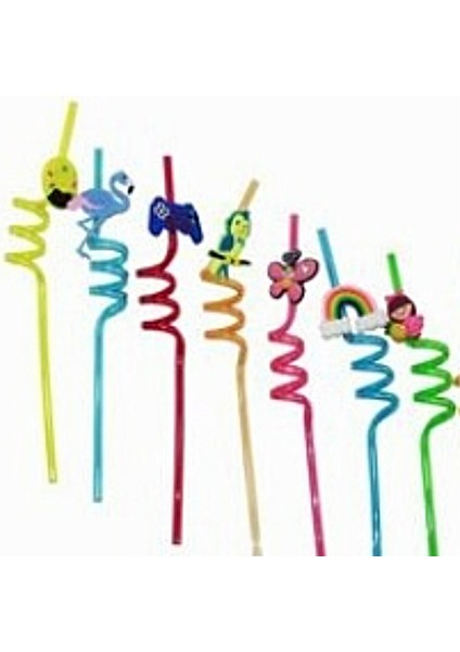 Dekoratif Figürlü Pipet 1 Adet Parti Pipet fiyatları