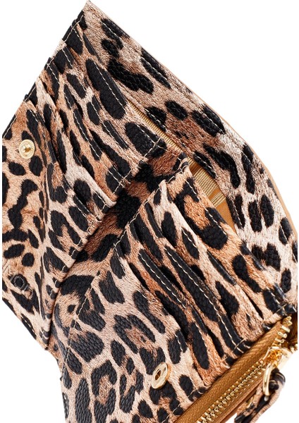 Kadın Taba Leopar Cüzdan 000A2D563214