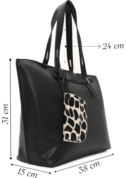 Kadın Siyah Aksesuarlı Omuz Çantası 25ABD2425FT fiyatları