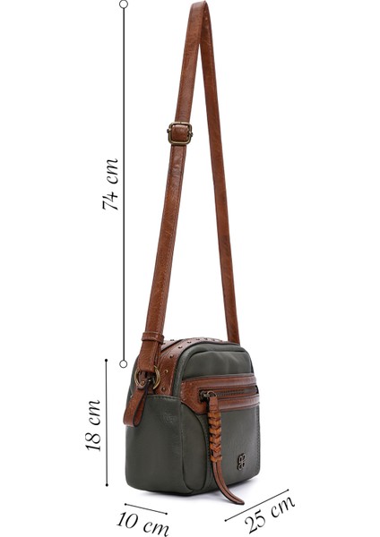 Kadın Haki Uzun Askılı Çapraz Çanta 25WBD2462FT fiyatları