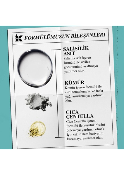 Blemish-Targeting Sivilce Karşıtı 3’ü 1 Arada Maske, Bölgese Bakım & Temizleyici 125 ml