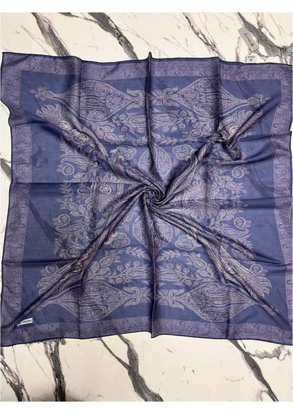 Siyane Pamuk Eşarp Desen 3 - 27