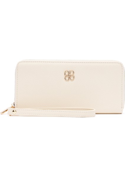 Kadın Krem Askı Detaylı Cüzdan 000A2D5604CV