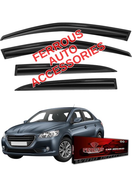 Peugeot 301 Ferrous Cam Rüzgarlığı 4lü 2012 ve Üstü