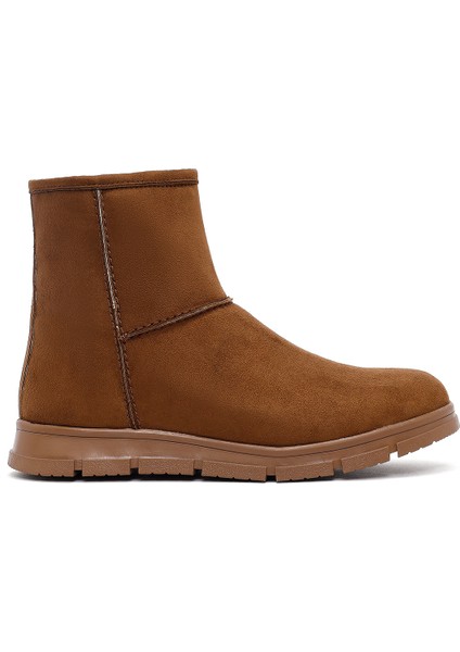 Kadın Taba Fermuarlı Süet Teddy Bot 25WFE250910