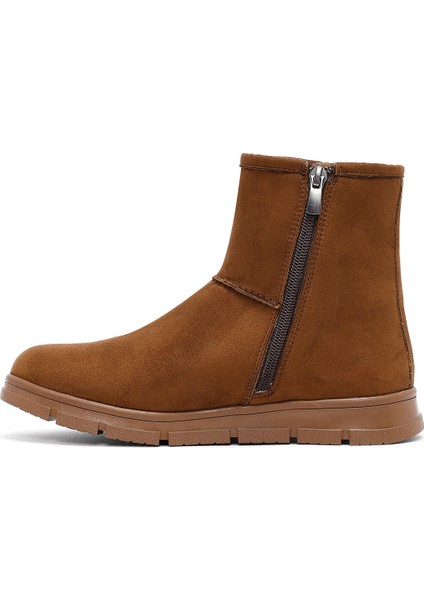 Kadın Taba Fermuarlı Süet Teddy Bot 25WFE250910 fiyatları