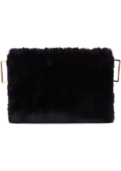 Kadın Siyah Uzun Askılı Peluş Portföy Çanta 25WBD2203PH fırsatları