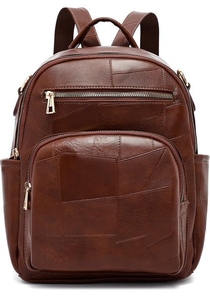 Kadın Kahverengi Uzun Askılı Baskılı Sırt Çantası 25ABD261726 modelleri