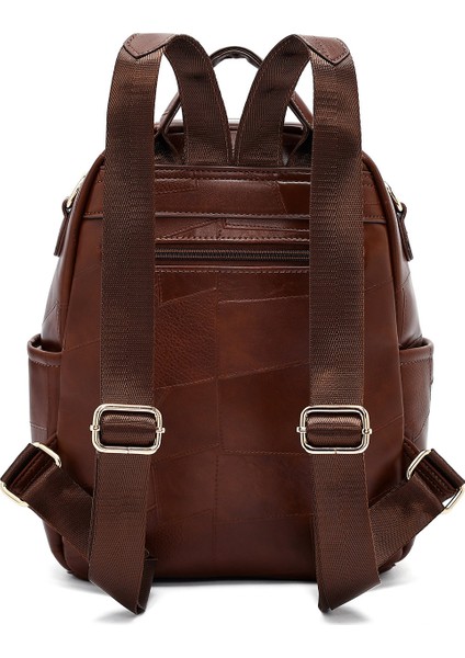 Kadın Kahverengi Uzun Askılı Baskılı Sırt Çantası 25ABD261726 fırsatları