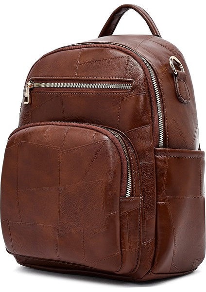 Kadın Kahverengi Uzun Askılı Baskılı Sırt Çantası 25ABD261726 indirimleri