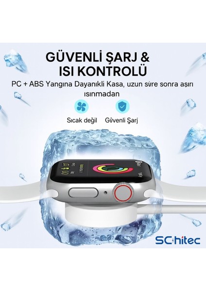 Type-C Girişli Universal I-Watch Akıllı Saat Şarj Cihazı Beyaz C49T indirimleri