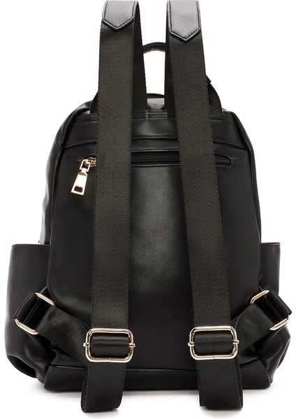 Kadın Siyah Aksesuar Detaylı Sırt Çantası 25ABD245618 modelleri