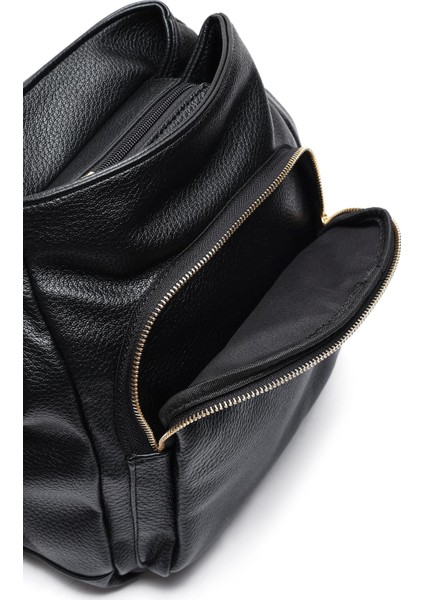 Kadın Siyah Casual Sırt Çantası 25ABD2455FT