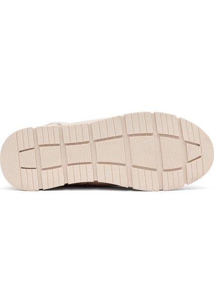 Kadın Bej Fermuarlı Süet Teddy Bot 25WFE250910 indirimleri