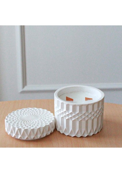 Luxora Çift Fitilli Kapaklı Beton Soya Mum fiyatları