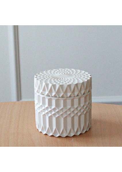 Luxora Çift Fitilli Kapaklı Beton Soya Mum modelleri