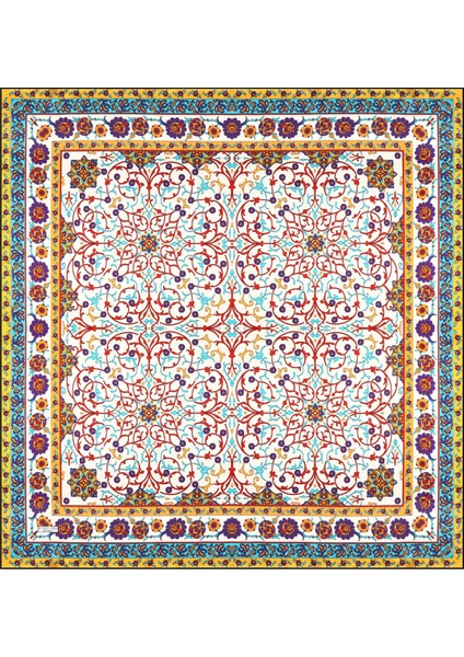 Mor Sarmaşık Desen Sura Ipek Eşarp modelleri