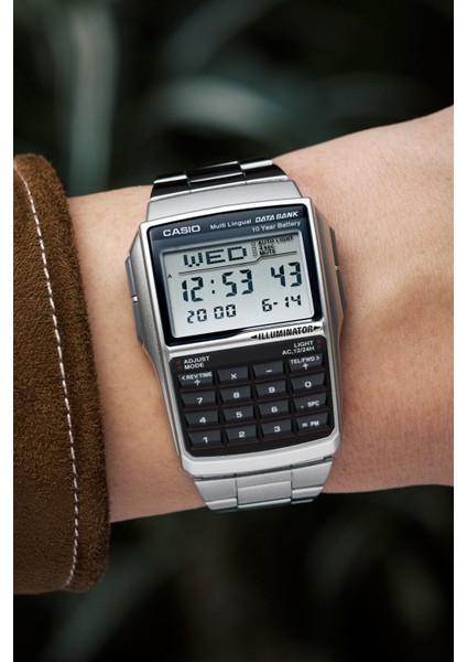 Erkek Kol Saati – Alarm, Kronometre, Takvim, Işıklı Ekran, Çelik Kordon, 5 ATM Su Geçirmez, Databank Özellikli fırsatları