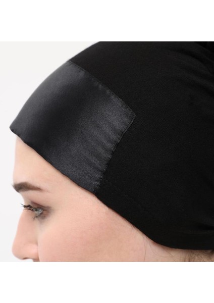 Kadın Tesettür Saten Fırfırlı Bone Günlük Tesettür Bone Hazır Türban modelleri