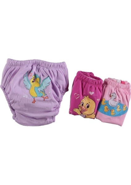 ( Story Baby ) Ördek Serisi Kız Bebek Alıştırma Külodu 1 Numara ( 10 - 15 kg ) (3 Adet)