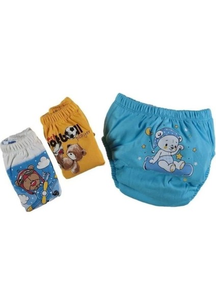 Unisex Çocuk Renkli Alıştırma Külodu 3lü Paket Sızdırmaz Tuvalet Eğitimi modelleri