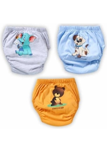 Unisex Çocuk Renkli Alıştırma Külodu 3lü Paket Sızdırmaz Tuvalet Eğitimi indirimleri