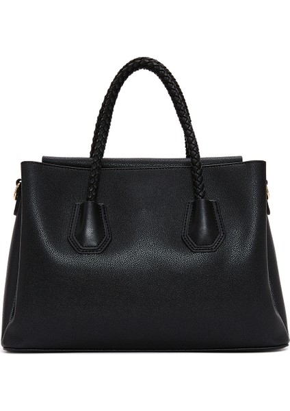 Kadın Siyah Uzun Askılı Örgü Detaylı Kol Çantası 25WBD2832FT fırsatları